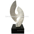Stone indoor small decorative desktop abstract statue marble geometric home design objects